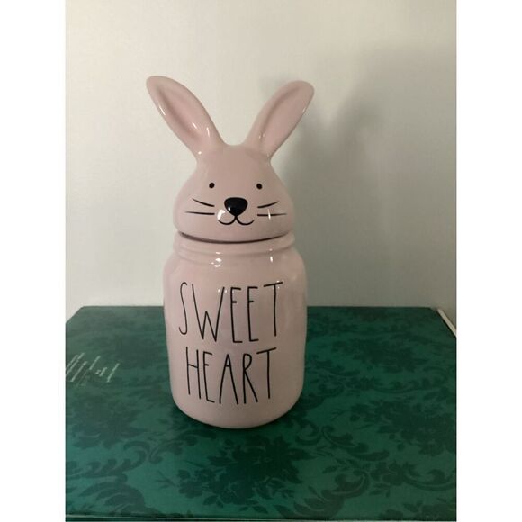 Rae Dunn Bunny canister-"SWEET HEART" - Picture 1 of 2